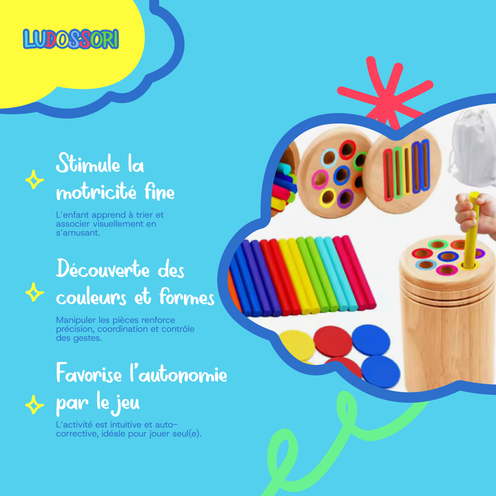 Jouets en Bois Montessori (3-6 ans)