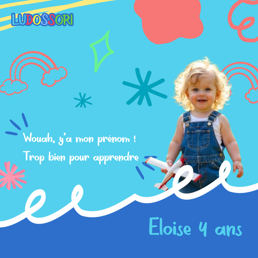 Puzzles de Nom Personnalisés en Bois (2ans et +)