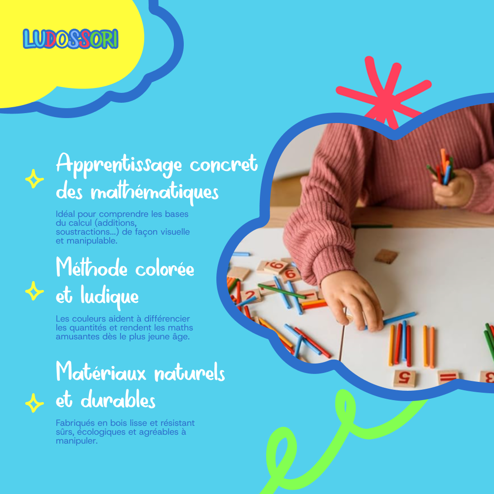 Jouet d’aide Pédagogique pour les Mathématiques (3-6 ans)