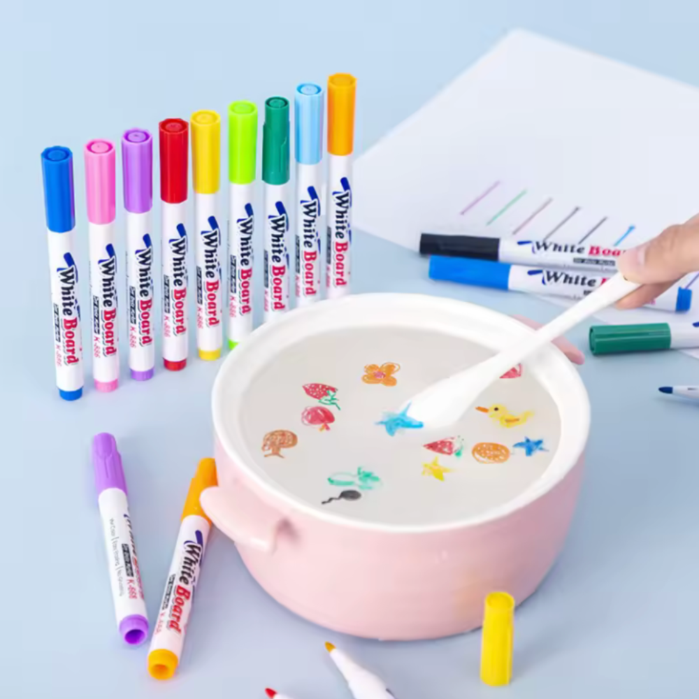 Stylo Flottant a l'eau 12 Couleurs (3-7 ans)