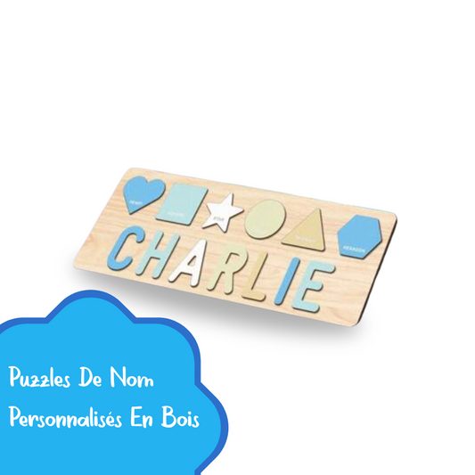 Puzzles de Nom Personnalisés en Bois (2ans et +)